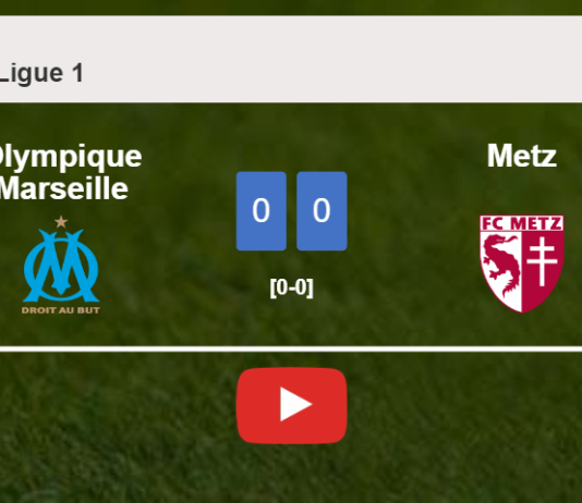 Metz stops Olympique Marseille with a 0-0 draw. HIGHLIGHTS