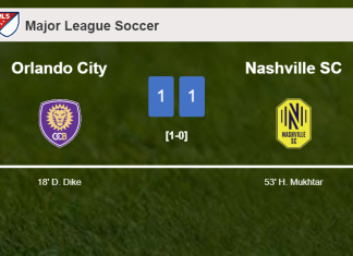 Orlando City and Nashville SC draw 1-1 on Sunday