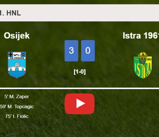 Osijek beats Istra 1961 3-0. HIGHLIGHTS