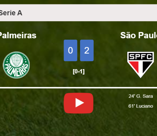 São Paulo surprises Palmeiras with a 2-0 win. HIGHLIGHTS