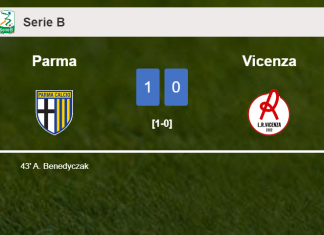 Parma defeats Vicenza 1-0 with a goal scored by A. Benedyczak