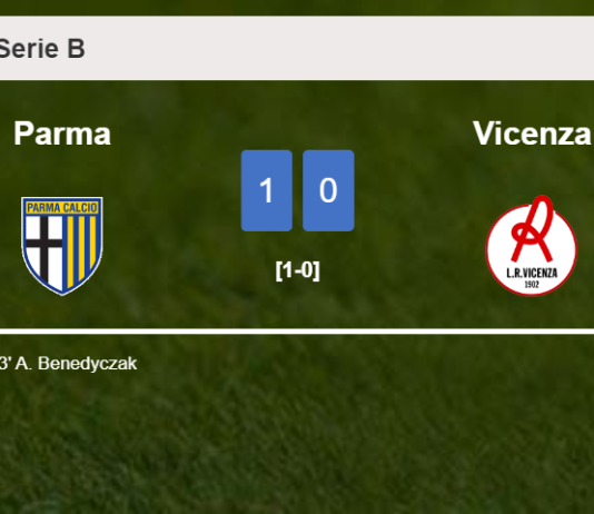 Parma defeats Vicenza 1-0 with a goal scored by A. Benedyczak