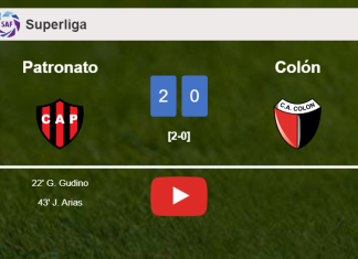 Patronato surprises Colón with a 2-0 win. HIGHLIGHTS