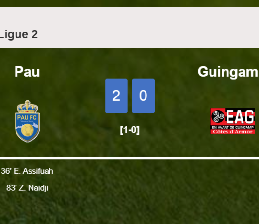 Pau defeats Guingamp 2-0 on Saturday