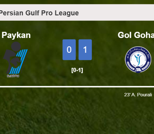 Gol Gohar overcomes Paykan 1-0 with a goal scored by A. Pourali