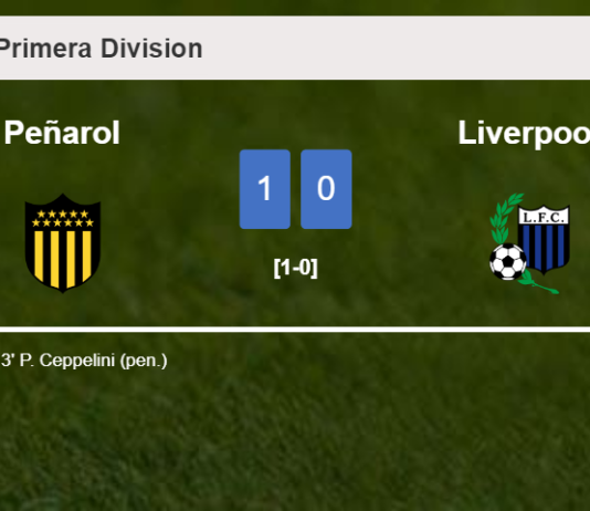 Peñarol conquers Liverpool 1-0 with a goal scored by P. Ceppelini