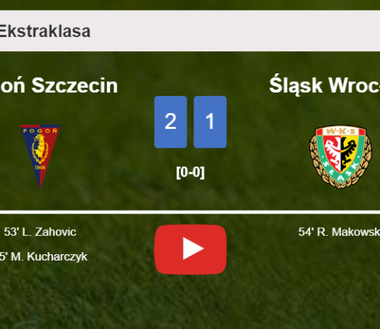 Pogoń Szczecin overcomes Śląsk Wrocław 2-1. HIGHLIGHTS
