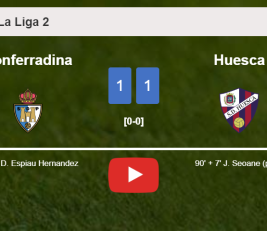 Huesca steals a draw against Ponferradina. HIGHLIGHTS