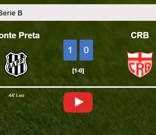 Ponte Preta overcomes CRB 1-0 with a goal scored by L. . HIGHLIGHTS