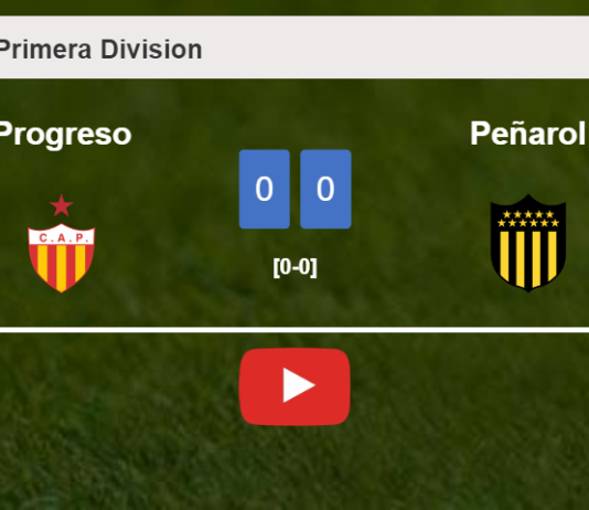 Progreso draws 0-0 with Peñarol on Thursday. HIGHLIGHTS