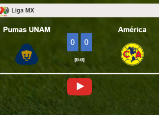 Pumas UNAM stops América with a 0-0 draw. HIGHLIGHTS
