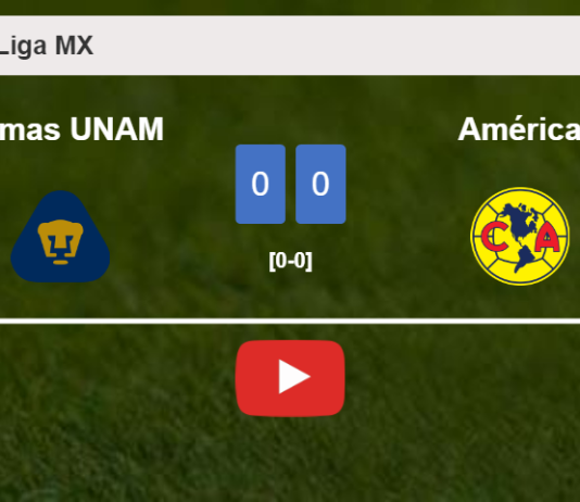 Pumas UNAM stops América with a 0-0 draw. HIGHLIGHTS