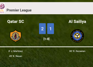 Qatar SC defeats Al Sailiya 2-1