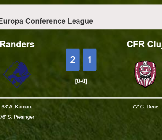 Randers prevails over CFR Cluj 2-1