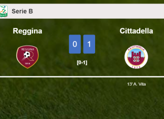 Cittadella defeats Reggina 1-0 with a goal scored by A. Vita