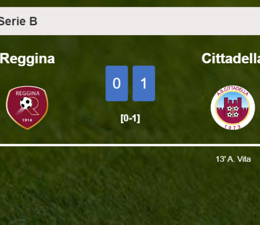 Cittadella defeats Reggina 1-0 with a goal scored by A. Vita