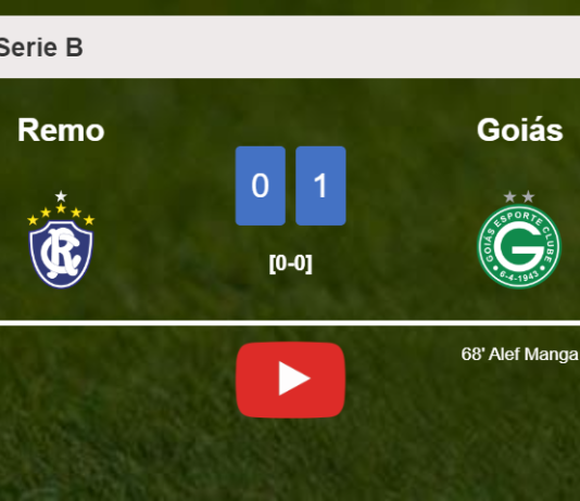 Goiás tops Remo 1-0 with a goal scored by A. Manga. HIGHLIGHTS