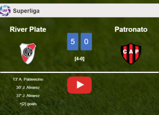 River Plate demolishes Patronato 5-0 with a fantastic performance. HIGHLIGHTS