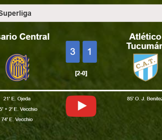 Rosario Central conquers Atlético Tucumán 3-1. HIGHLIGHTS