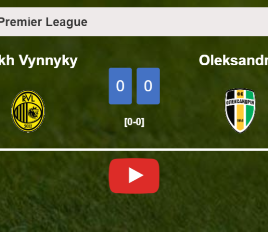 Rukh Vynnyky draws 0-0 with Oleksandria on Sunday. HIGHLIGHTS