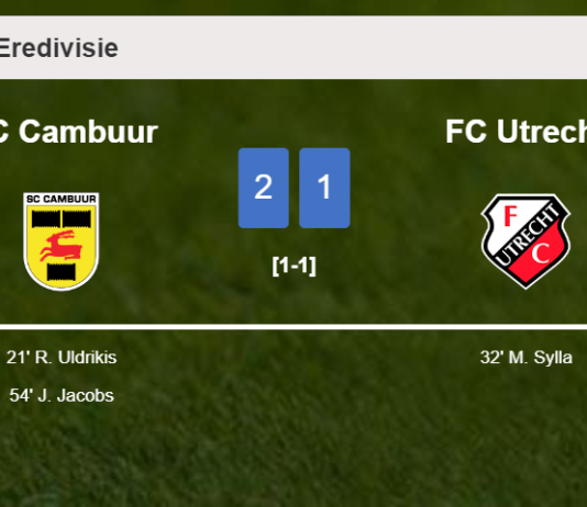 SC Cambuur beats FC Utrecht 2-1