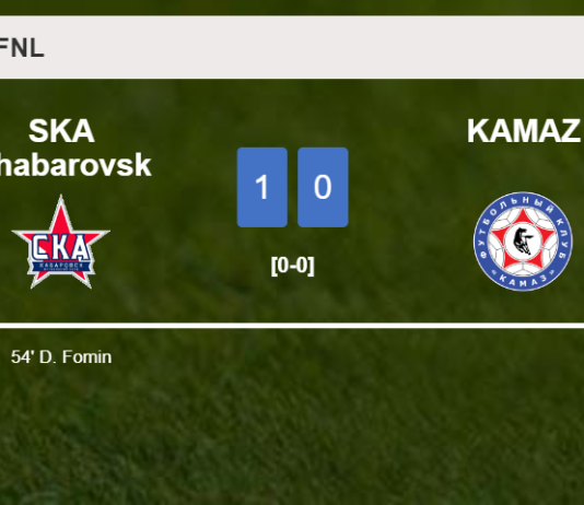 SKA Khabarovsk overcomes KAMAZ 1-0 with a goal scored by D. Fomin