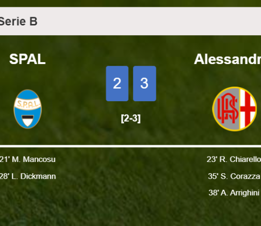 Alessandria defeats SPAL after recovering from a 2-1 deficit