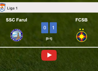 FCSB beats SSC Farul 1-0 with a late and unfortunate own goal from C. Grameni. HIGHLIGHTS