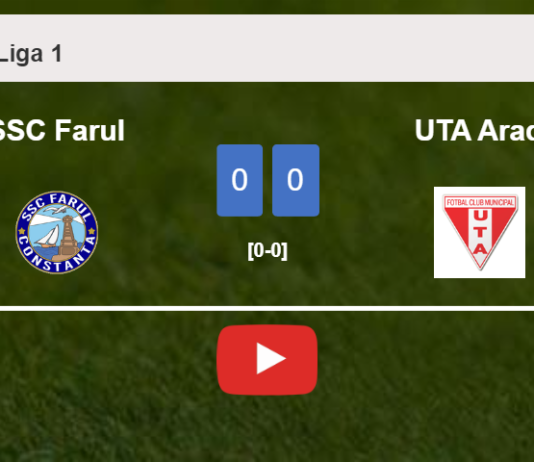 SSC Farul draws 0-0 with UTA Arad on Saturday. HIGHLIGHTS