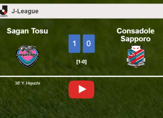 Sagan Tosu beats Consadole Sapporo 1-0 with a goal scored by Y. Higuchi. HIGHLIGHTS