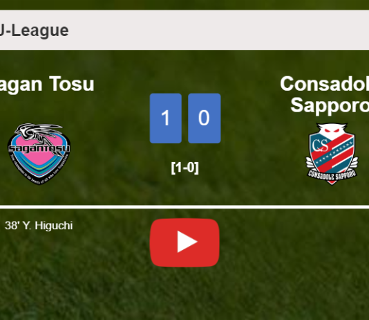 Sagan Tosu beats Consadole Sapporo 1-0 with a goal scored by Y. Higuchi. HIGHLIGHTS