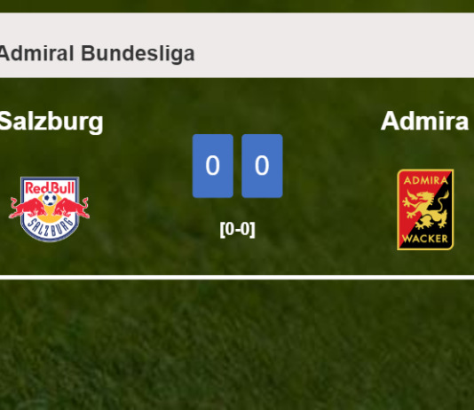 Salzburg draws 0-0 with Admira on Saturday