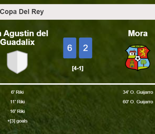 San Agustin del Guadalix obliterates Mora 6-2 with a superb match