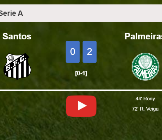 Palmeiras surprises Santos with a 2-0 win. HIGHLIGHTS
