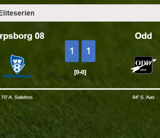 Sarpsborg 08 and Odd draw 1-1 on Sunday