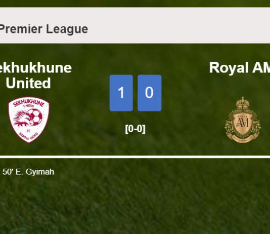 Sekhukhune United conquers Royal AM 1-0 with a goal scored by E. Gyimah