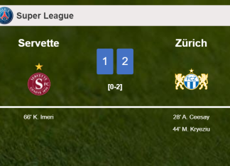 Zürich conquers Servette 2-1