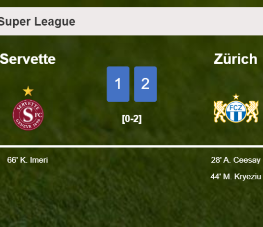 Zürich conquers Servette 2-1