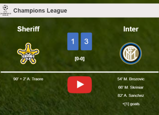 Inter conquers Sheriff 3-1. HIGHLIGHTS