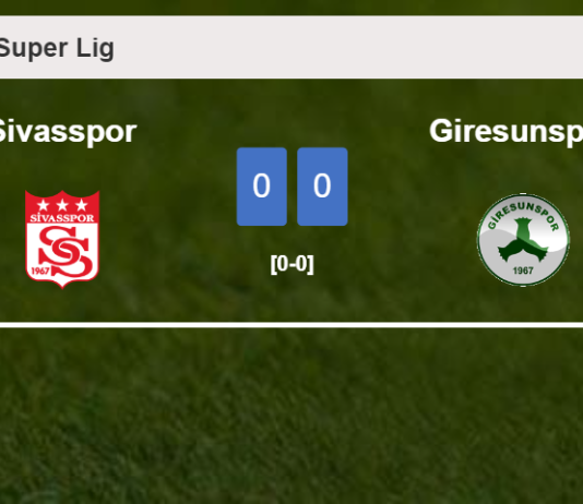 Sivasspor draws 0-0 with Giresunspor on Saturday