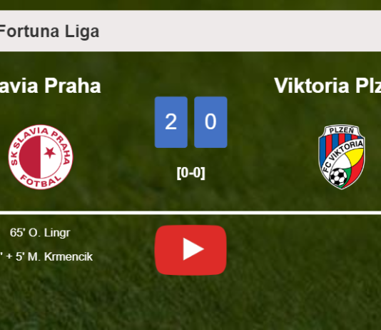 Slavia Praha prevails over Viktoria Plzeň 2-0 on Sunday. HIGHLIGHTS