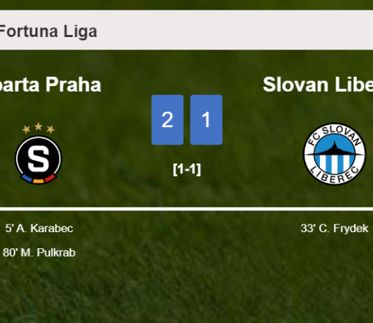 Sparta Praha defeats Slovan Liberec 2-1