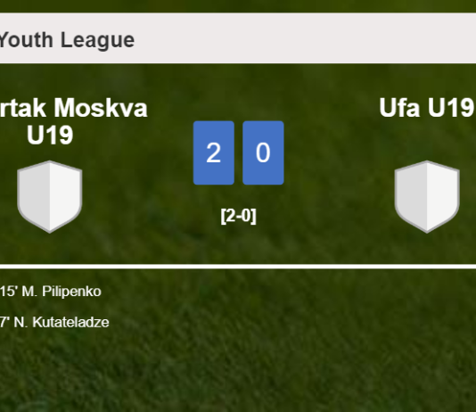 Spartak Moskva U19 surprises Ufa U19 with a 2-0 win