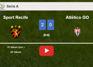 M.  scores 2 goals to give a 2-0 win to Sport Recife over Atlético GO. HIGHLIGHTS