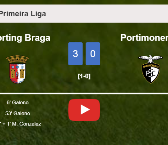 Sporting Braga prevails over Portimonense 3-0. HIGHLIGHTS