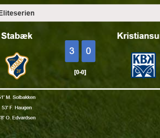Stabæk beats Kristiansund 3-0