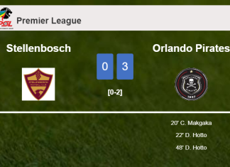 Orlando Pirates beats Stellenbosch 3-0