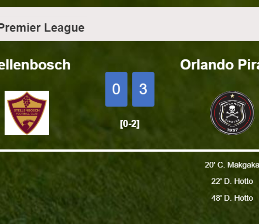 Orlando Pirates beats Stellenbosch 3-0
