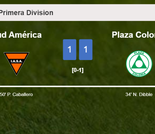 Sud América and Plaza Colonia draw 1-1 on Thursday