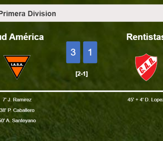 Sud América prevails over Rentistas 3-1